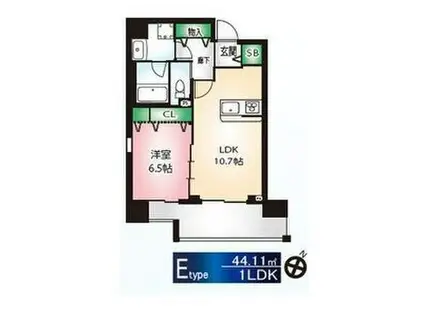 サングレース千種(1LDK/6階)の間取り写真