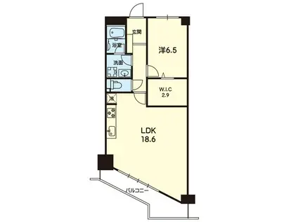 塩屋一番館(1LDK/3階)の間取り写真