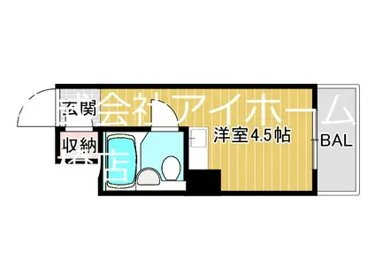 朝日プラザアクシス城東(1K/3階)の間取り写真