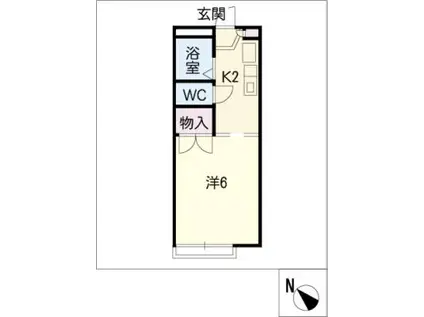 TC 88(1K/1階)の間取り写真