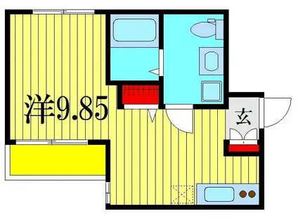 SPES TSUDANUMA(ワンルーム/2階)の間取り写真