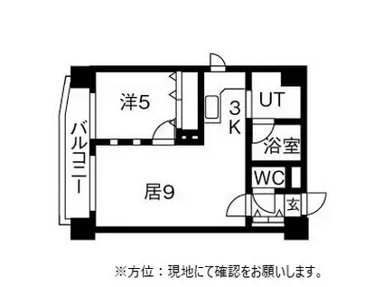 カサール・ガルシア(1LDK/4階)の間取り写真