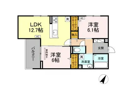 フラネーヴェ(2LDK/3階)の間取り写真