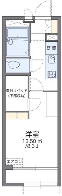レオパレスボニータドイス(1K/1階)の間取り写真