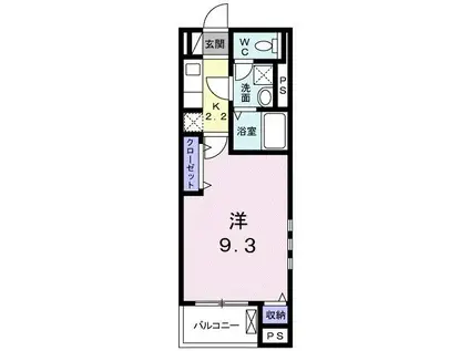 JIN PRECIOUSジン(1K/1階)の間取り写真