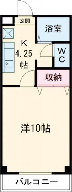 メゾンロイヤルつるた(1K/3階)の間取り写真