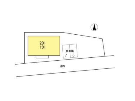 セレナ東海岸北A(2LDK/2階)の間取り写真