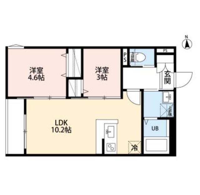 ROBOT HOME 相模原II(2LDK/3階)の間取り写真