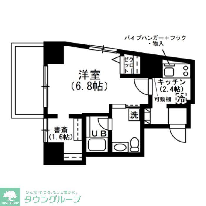 レジディア恵比寿(ワンルーム/8階)の間取り写真