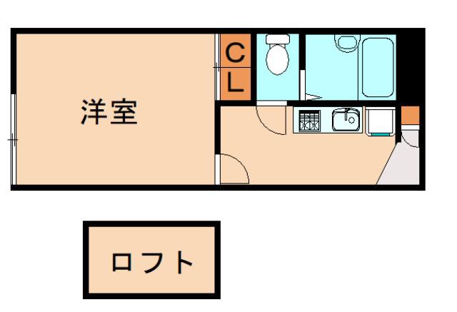 レオパレス春日グリーンヒルズ(1K/1階)の間取り写真