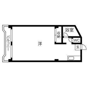 第2協和コーポ(ワンルーム/2階)の間取り写真