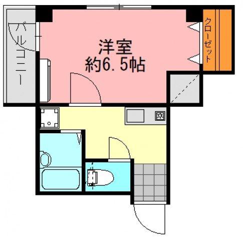 ゴールデンリバー広本町(1K/3階)の間取り写真