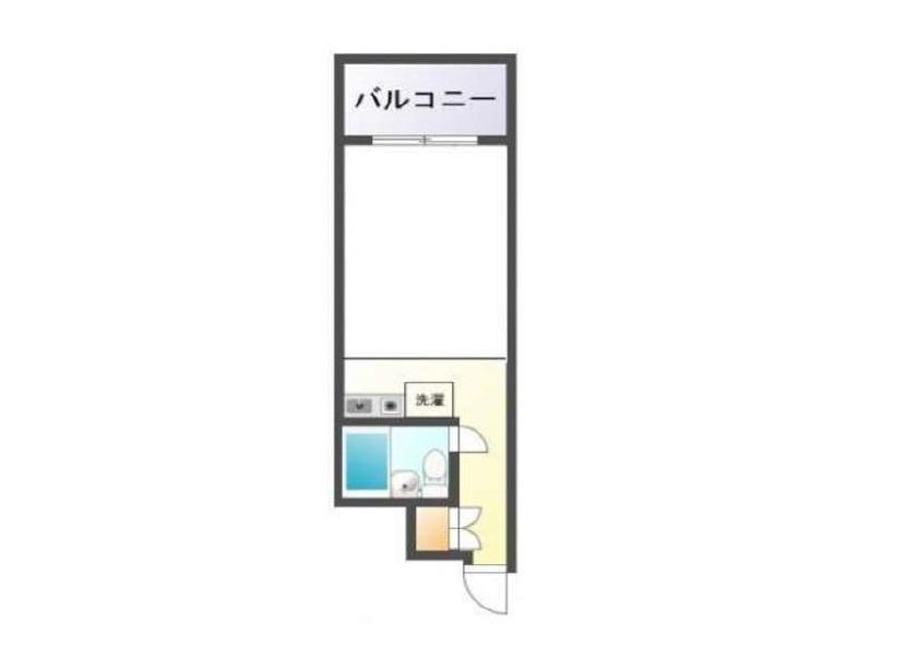 グローリア初穂(ワンルーム/10階)の間取り写真