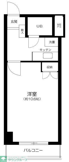 アカデミーグローリア初穂町田合同ビル(1K/5階)の間取り写真