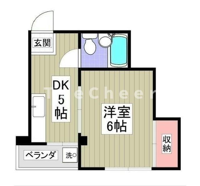 本駒込高野ビル(1K/2階)の間取り写真
