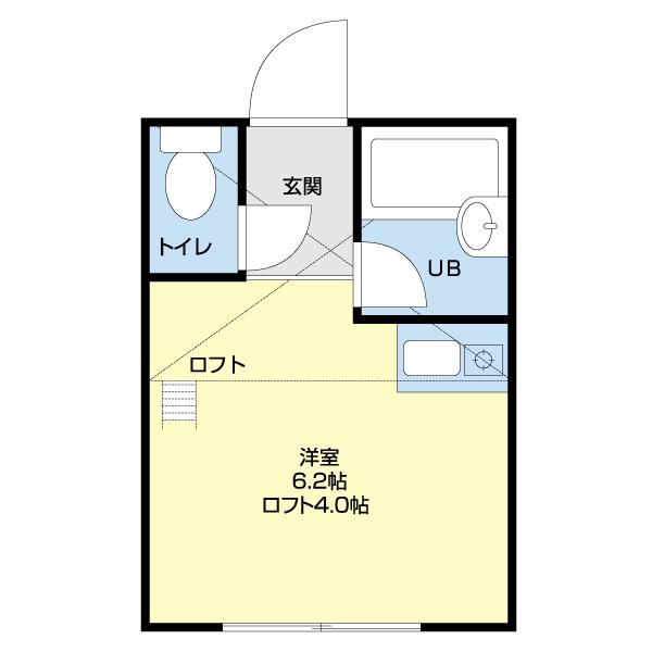 ユナイト鶴見2(ワンルーム/1階)の間取り写真