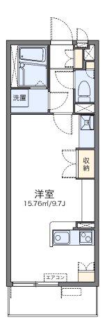 レオネクスト中川III(ワンルーム/1階)の間取り写真