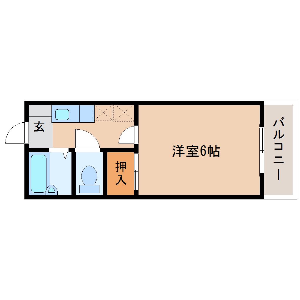 COPOMINA(1K/1階)の間取り写真