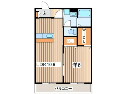 プライムレジデンス神明(1LDK/4階)の間取り写真
