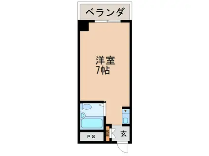 プレゼンス西高松(ワンルーム/5階)の間取り写真