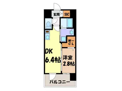 エステムコート名古屋ルノン(1DK/11階)の間取り写真