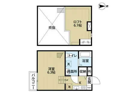 FORT PREMI RE KASHIWAフォートプルミエールカシ(ワンルーム/2階)の間取り写真