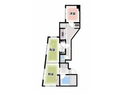 プレーンフィールド高尾(3K/4階)の間取り写真