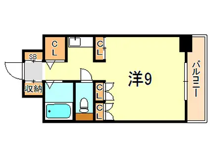 ダイニチコンストラクション(1K/2階)の間取り写真