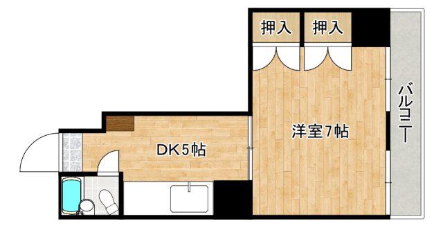 FORウエスト宇品(1K/3階)の間取り写真