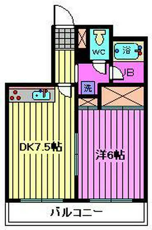 三ツ和マンション 3階階 間取り