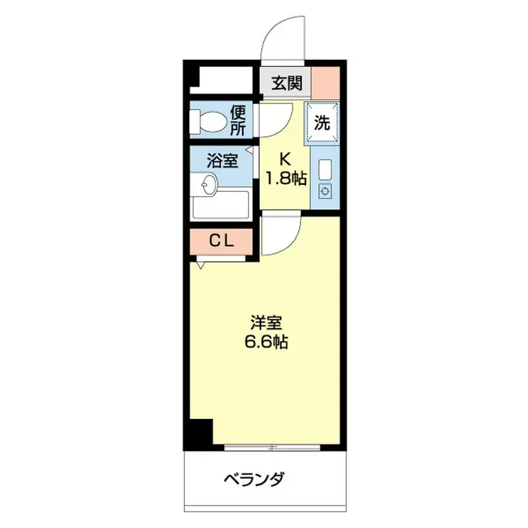 DEN船橋 6階階 間取り
