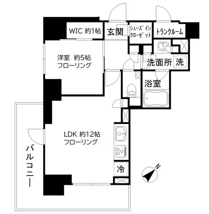 パークリュクス日本橋大伝馬町 10階階 間取り