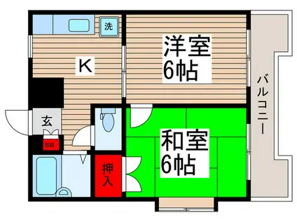 プレンディ南柏(2K/4階)の間取り写真