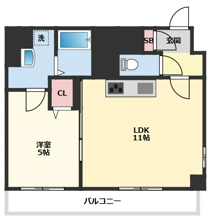 リヴェールビッグパイン 5階階 間取り