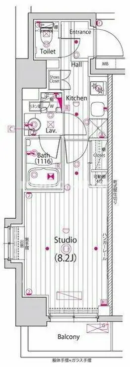 グランド・ガーラ横浜新子安 3階階 間取り