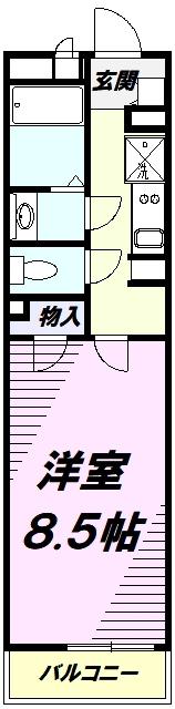 レオネクストグットドール(1K/3階)の間取り写真