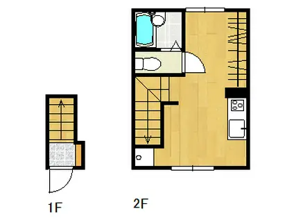 ソフィスコート宮島口西(ワンルーム/2階)の間取り写真