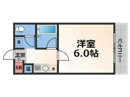 オルゴグラート長田(1K/3階)の間取り写真