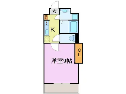 メゾン・アロー(1K/4階)の間取り写真