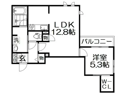 SHA MAISON ECRARGE(1LDK/2階)の間取り写真