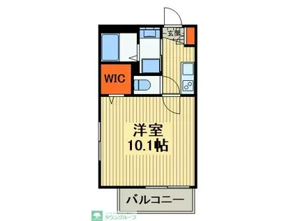 HEBELMAISON北松戸(1K/2階)の間取り写真