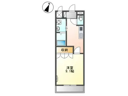 ラメゾンリッシュ(1K/2階)の間取り写真