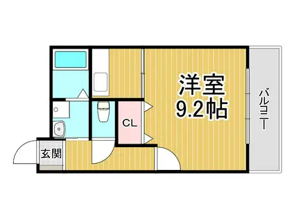 レフィナード伊丹(1K/6階)の間取り写真