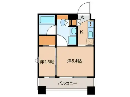 プライマル中央MINATO(2K/3階)の間取り写真