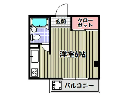 マンションシャトロー(ワンルーム/1階)の間取り写真