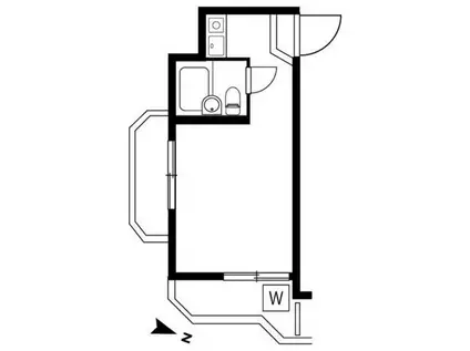 メゾン・ド・エピック(ワンルーム/4階)の間取り写真