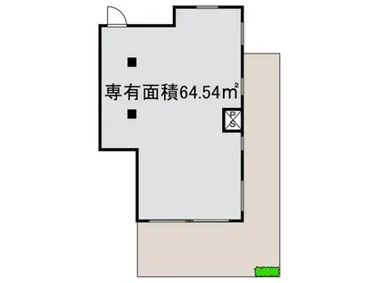 COTTON LIGHTS KAWAGOE(ワンルーム/1階)の間取り写真