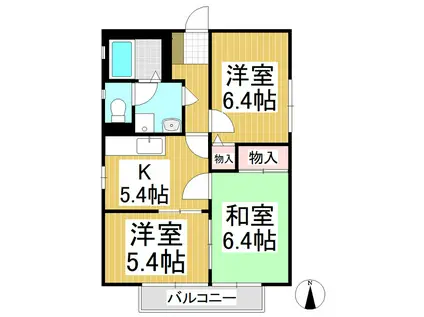 フレグランス公(3K/1階)の間取り写真