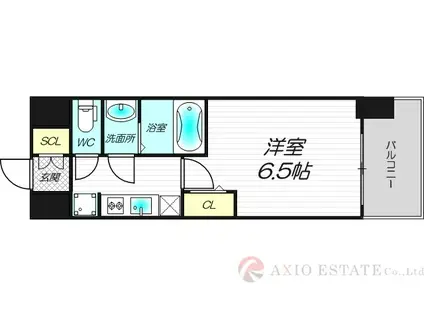 フォーリアライズ淡路ライツ(1K/5階)の間取り写真