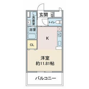AVANTI YASHIRODAI(ワンルーム/3階)の間取り写真